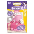 Günthart BackDecor pink Fondant | Top Qualität | Gebrauchsfertig | Palmölfrei | Reißfest | zum überziehen von Torten und Kuchen | zum Modellieren geeignet | 1er Pack (1 x 250 gr)