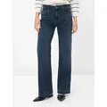 Brax Damen Five-Pocket-Hose Style MAINE USED DARK BLUE, denim dunkelblau, Gr. 38L