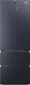 Haier HFW7720ENMB Kühl-Gefrier-Kombination/French Door/Farbe: Obsidian Black Inox / 477 Liter/MyZone Plus/Humidity Zone/Smart Home: Integriertes Wi-Fi/Auch Per HOn App Steuerbar