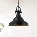 Pendelleuchte I Ulmete I Ø 30, Wohnzimmer, E27 Hängelampe, Esstisch Vintage Industrial, Schwarz Vintage Deckenlampe