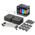 Twinkly Squares Starter Kit, RGB LED Paneelen, Enthält 1 Hauptpaneel und 5 Erweiterungspaneele, Kompatibel mit HomeKit, Alexa und Google Home, Gaming- und Streaming-Lichter, 16M+ Farben