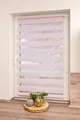 K-Home Klemmfix Doppelrollo Madrid ohne Bohren Pink 35 x 150 cm (B x L)