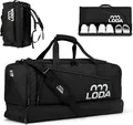 LODA Team (68L) - Sporttasche mit Schuhfach, Nassfach, Rucksackfunktion & Wertsachenfach - Perfekte Fußball-, Handball-, Trainings-, oder Fitnesstasche - Tasche für Sport, Reisen & Freizeit