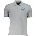 La Martina Poloshirt Herren Kurzarm Polohemd Grau - Regular Fit mit M (48)