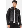 Cipo & Baxx Bikerjacke CJ299 Cooler Used-Look für einen authentischen Vintage-Stil schwarz XL (56/58)