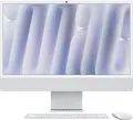 Apple iMac 2024 24.0 Standardglas M4 10-Core CPU 10-Core GPU 24GB RAM 512GB SSD Mouse + Keyboard mit Touch-ID silber
