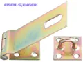 GAH ALBERTS-348373-Sicherheits-Überfalle, galvanisch gelb verzinkt, 153 x 50 mm