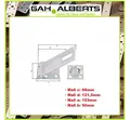 GAH Sicherheitsüberfalle Öse Platte Länge 153 x 68 mm Breite 50mm Stahl verzinkt