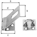 Sicherheitsüberfalle 153mm Riegel Türbeschlag Überfalle Vorhängeschloss TOP NEU