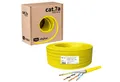 HB-DIGITAL CAT 7a Installationskabel Verlegekabel S/FTP AWG23 LSZH Netzwerkkabel, Netzwerkstecker, (5000 cm), Premium Qualität mit Ø 7,7mm. LSZH Halogenfreies Außenmantel
