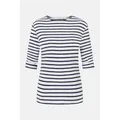 Armor Lux 3/4-Arm Streifenshirt weiß-marine Damen