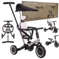 COIL Dreirad, Lauflernrad, Kinderlaufrad, Dreirad/Laufrad, Balance Bike , 6in1, Kunststoffsitz, ab 12 Monaten, Gummiräder, Höhenverstellung, Grau