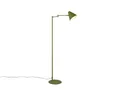 meineWunschleuchte Retro Stehlampe mit Schwenkarm aus Metall Grün, Höhe 126,5cm