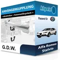 G.D.W. Anhängekupplung abnehmbar passend für Alfa Romeo Stelvio 04.2017-jetzt FP
