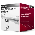 Anhängerkupplung abnehmbar für Alfa Romeo Stelvio 04.2017-jetzt neu