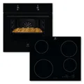 Electrolux ELXB2K (KOHLH00BK + CIB60424CK) Backofenset 7Heizarten AquaClean Induktionskochfeld 60cm rahmenlos