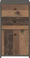 Kommode FORTE "CHEST", grau (betonoptik, old, wood vintage), B:40,3cm H:77,5cm T:29,6cm