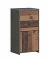 Kommode BEST CHEST K211 in Old Wood Vintage und Betonoptik von Forte