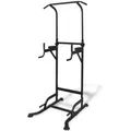 vidaXL Power Tower 182-235cm Kraftstation Dipstation Klimmzugstange Fitness