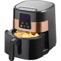Bestron XXL Digitale Heissluft-Fritteuse, 4 Liter, 1.300 Watt, Schwarz/Kupfer - Kupfer