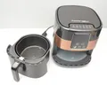 Bestron XXL Digitale Heissluft-Fritteuse 4 Liter 1.300 Watt Schwarz/ Kupfer