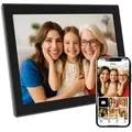 XORO CPF 11CF – 11" Digitaler WLAN Bilderrahmen, Schwarz, 1280x800 HD IPS Touchscreen, 16GB Speicher, Auto-Rotation & Sofort-Foto-/Video-Sharing