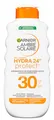 Garnier Ambre Solaire Hydra Protect+ 24h Sonnenschutz-Milch LSF 30 – Sonnencreme mit Vitamin C gegen dunkle Flecken – 24h Feuchtigkeit & wasserfester UV-Schutz – Für Gesicht & Körper - 175ml