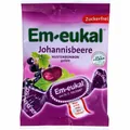 EM EUKAL Bonbons Johannisbeere gefüllt zuckerfei 75 g PZN03166304