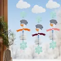 Bastelset - Erstes Fädeln Filzgirlande Schneemann