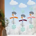 Bastelset - Erstes Fädeln Filzgirlande Schneemann
