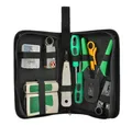 emeco Gripzange Profi Netzwerk Werkzeug-Set Elektronik Crimpzange LSA Kabeltester RJ45