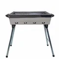 Grillpeter Holzkohlegrill Mangal Grill Riga Edelstahl Campinggrill mit Klappbeinen Anglergrill
