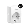 TP-Link Tapo P100 Mini Smart WLAN-Steckdose - 4er-Set - Weiß