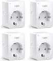 TP-LINK Tapo P100 V1 - Smart-Stecker - kabellos - 802.11b/g/n, Bluetooth 4.2 - 2.4 Ghz (Packung mit 4)
