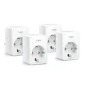 TP-Link Tapo P100 (4er Pack) Smart Plug WLAN-Steckdose, weiß