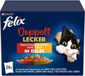 Felix So gut wie es aussieht Doppelt Lecker Katzenfutter nass Gelee mix 4x24x85g