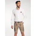 Spieth & Wensky Shorts FCB-Gotteszell-Lederhose/FCBGü mit Stickereien und FC Bayern Gürtelschnalle braun|schwarz 54