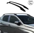 Aluminium Dachreling Relingträger für Ford Fiesta 2017-2021 Schwarz 2x