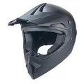 Kinder Crosshelm AHP – Motorradhelm für Kinder und Jugendliche, ABS-Schale, robuster Kinderhelm für Downhill, Quad und Motocross, Schwarz Uni, Größe M, 55 – 56 cm