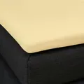 Formesse Bella Donna Topper Spannbetttuch La Piccola 180x200 cm | hellgelb - gelb