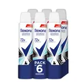 Rexona Deodorant für Damen, Anti-Transpirant-Spray, 72 Stunden, unsichtbar, Aqua, 200 ml, 6 Stück