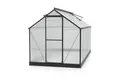 Vitavia Gewächshaus Triton 7500, 4 mm Wandstärke, mit 4 oder 6 mm HKP, mit Regenrinne I Schiebe- und Schwingtür in einem