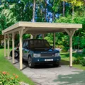 Skanholz Einzelcarport "Spessart", beige (natur), B/H/T: 220cm x