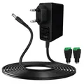 12V Netzteil 2A  AC Adapter Netzteil 12V, Transformator Universal, 2 Meter Ka...