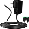 12V Netzteil 2A AC Adapter 24W Transformator LED Licht Router 2 Meter Kabel