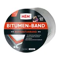 MEM Bitumen-Band, Selbstklebendes Dichtungsband, UV-beständige Schutzfolie, Stärke: 1,5 mm, Maße: 10 cm x 10 m, Farbe: Aluminium