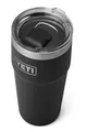 YETI Rambler Thermobecher 20 oz (591 ml) Schwarz – Kaffeebecher To Go, Thermotasse mit abnehmbarem MagSlider–Deckel, Isolierbecher aus Edelstahl