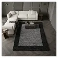 KADIMA DESIGN Teppich RHEIN Shaggy Langflor Wohnzimmer Schlafzimmer Waschbar Esszimmer, Rechteckig, Höhe: 32 mm, Anthrazit, 300x400 cm, Wohnzimmerteppich Waschbar grau Rechteckig | 300 cm x 400 cm x 32 mm