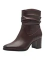 MARCO TOZZI Damen Stiefeletten mit Absatz Vegan mit Reißverschluss, Braun (Cafe), 41 EU