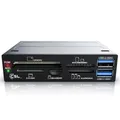 CSL USB 3.0 Multi-Cardreader Super Speed USB 3,5" Multi-Frontpanel Schwarz